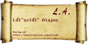 László Alajos névjegykártya